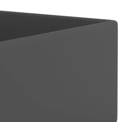 vidaXL Wastafel met overloop keramiek donkergrijs