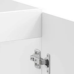 vidaXL Wastafel onderkast Lucca 2 st Wit Bewerkt hout
