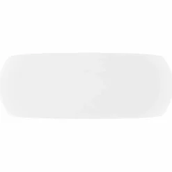 vidaXL Wastafel rond 40x15 cm keramiek matwit