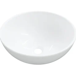 vidaXL Wastafel Wit 28x28x10 cm Keramiek
