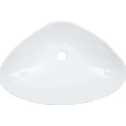 vidaXL Wastafel 58,5x39x14 cm keramiek wit