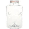 vidaXL Waterdispenser XXL met kraan 8 L glas transparant
