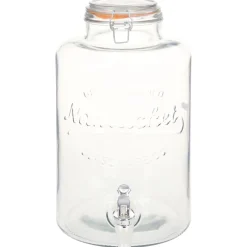 vidaXL Waterdispenser XXL met kraan 8 L glas transparant