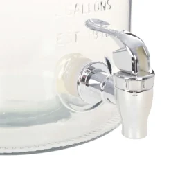 vidaXL Waterdispenser XXL met kraan 8 L glas transparant