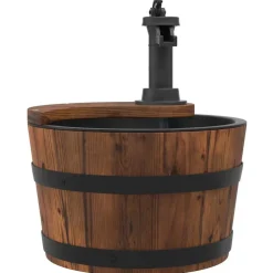 vidaXL Waterfontein met pomp 28x28x34,5 cm massief vurenhout
