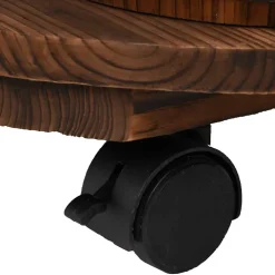 vidaXL Waterfontein met pomp en wieltjes 55x55x80 cm massief vurenhout