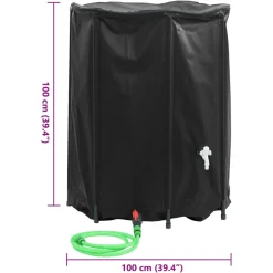 vidaXL Watertank met kraan opvouwbaar 750 L PVC