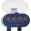 vidaXL Watertimer met dubbele uitgang en kogelkranen