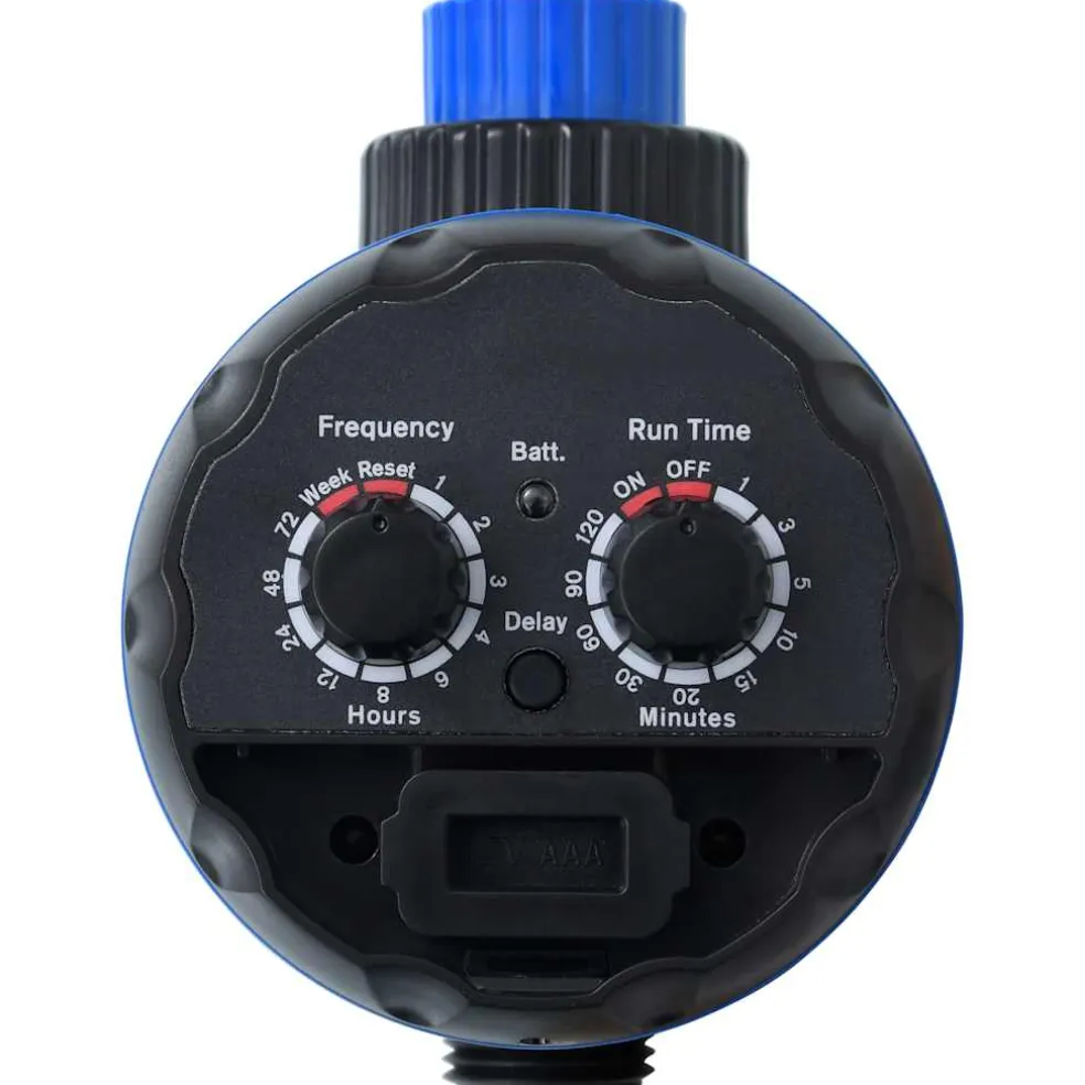 vidaXL Watertimer met enkele uitgang en kogelkranen