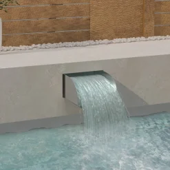 vidaXL Waterval met LED's 30x34x14 cm roestvrij staal 304