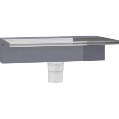 vidaXL Watervaloverlaat met RGB LED's 30 cm acryl
