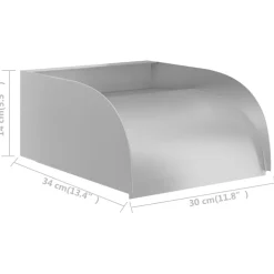 vidaXL Waterval 30x34x14 cm roestvrij staal 304