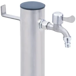 vidaXL Waterzuil rond 40 cm roestvrij staal