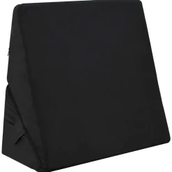 vidaXL Wedge Kussen Zwart 55 x 55 x 26 cm Traagschuim