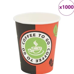 vidaXL Wegwerp koffiebekers papier 240 ml (8 oz) 1000 st