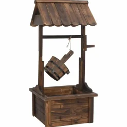 vidaXL Wensfontein met pomp 57x50x112 cm massief vurenhout