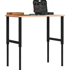 vidaXL Werkbankframes verstelbaar 2 st 55x(69-95,5) cm metaal zwart