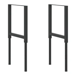 vidaXL Werkbankframes verstelbaar 2 st 55x(69-95,5) cm metaal zwart