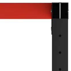 vidaXL Werkbankframe 80x57x79 cm metaal zwart en rood
