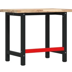 vidaXL Werkbank rechthoekig 100x60x83 cm massief acaciahout