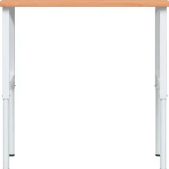 vidaXL Werkbank rechthoekig 100x60x(71,5-98) cm massief beukenhout