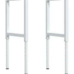 vidaXL Werkbank rechthoekig 100x60x(71,5-98) cm massief beukenhout