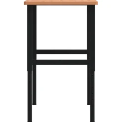 vidaXL Werkbank rechthoekig 100x60x(71,5-98) cm massief beukenhout