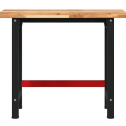 vidaXL Werkbank rechthoekig 100x60x83 cm massief acaciahout