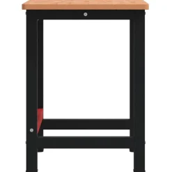 vidaXL Werkbank rechthoekig 100x60x81,5 cm massief beukenhout