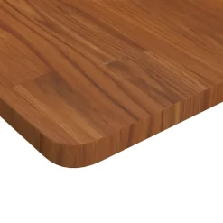 vidaXL Werkbank rechthoek 100x60x(71,5-98) cm eikenhout donkerbruin