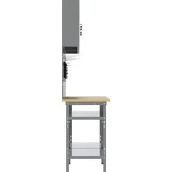 vidaXL Werkbankset 8 st Rood en Grijs Gepoedercoat staal