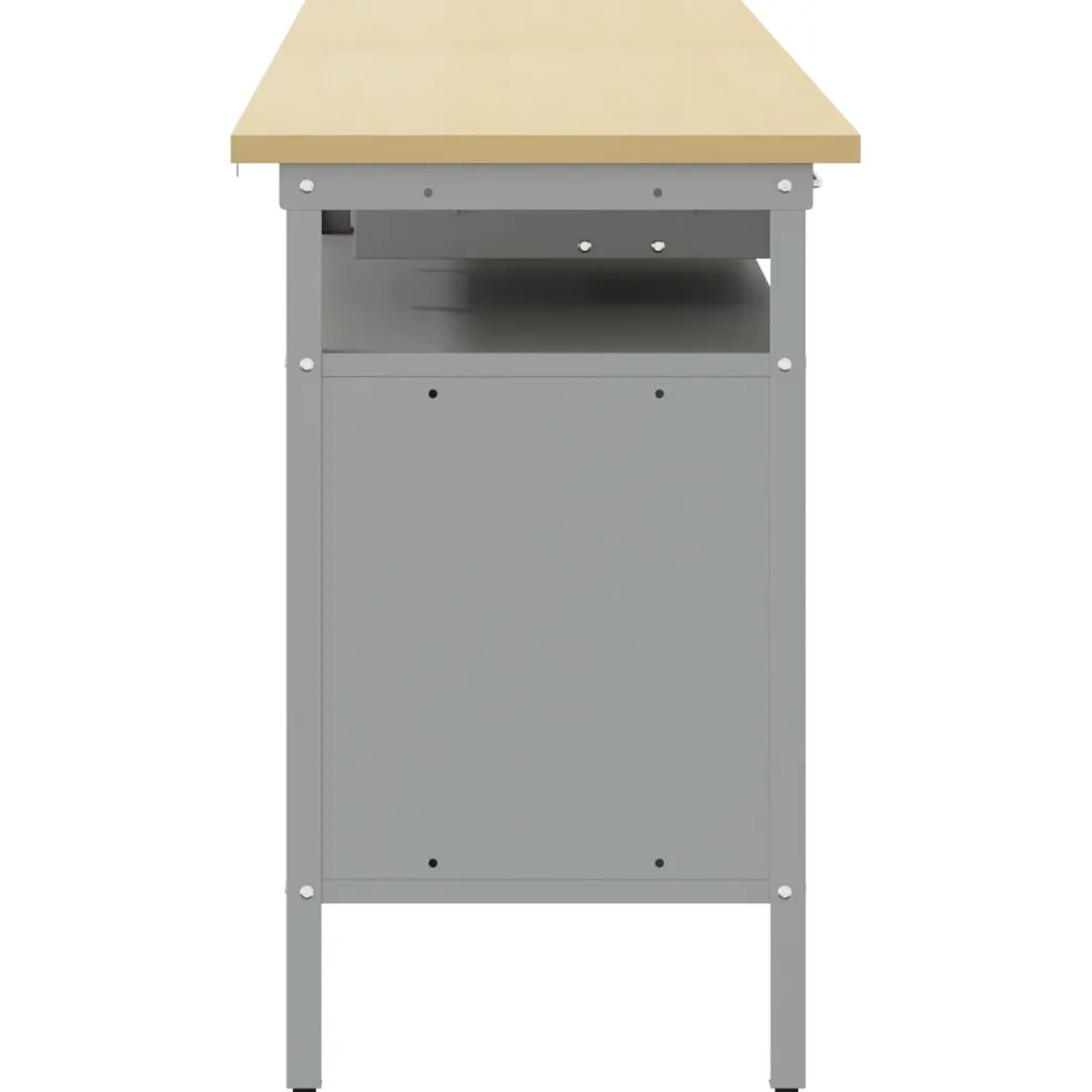 vidaXL Werkbankset 2 st Rood Gepoedercoat staal