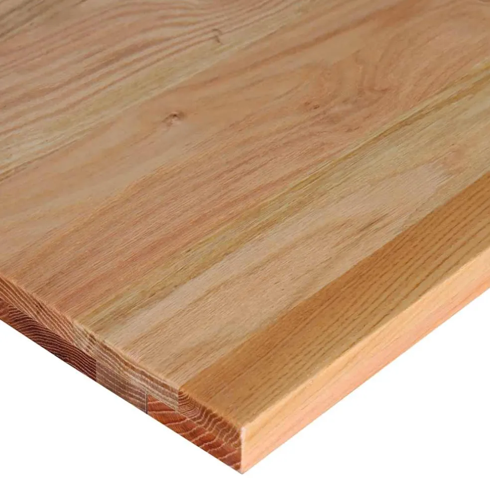 vidaXL Werkbank 80x60x(71,5-98) cm eikenhout lichtbruin