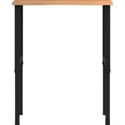 vidaXL Werkbank 80x60x(71,5-98) cm eikenhout lichtbruin