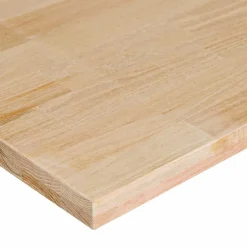 vidaXL Werkbank 80x60x(71,5-98) cm massief eikenhout