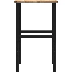 vidaXL Werkbank 80x60x(71,5-98) cm massief eikenhout