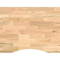 vidaXL Werkbank 80x60x(71,5-98) cm massief eikenhout