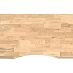 vidaXL Werkbank 100x60x81,5 cm massief eikenhout