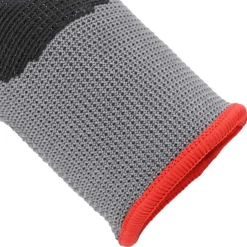 vidaXL Werkhandschoenen 12 st Grijs en zwart 7 / S Polyester