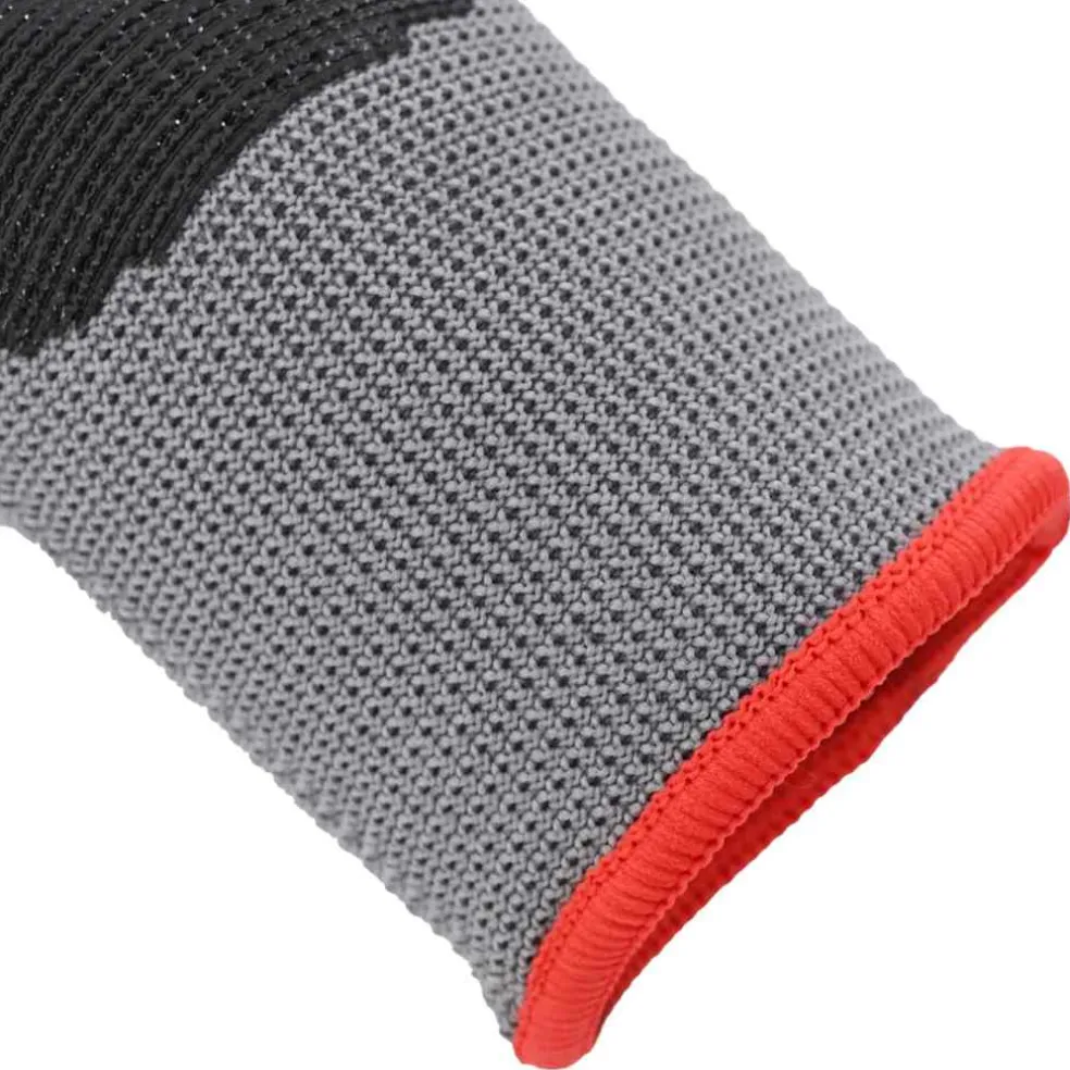 vidaXL Werkhandschoenen 12 st Grijs en zwart 7 / S Polyester