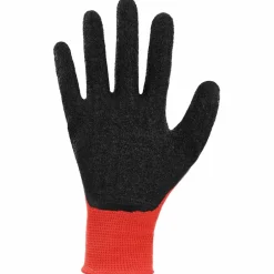vidaXL Werkhandschoenen 12 st Rood en Zwart 7 / S Latexcoating