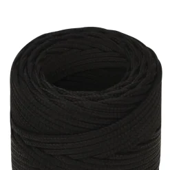 vidaXL Werktouw 2 mm 250 m polyester zwart