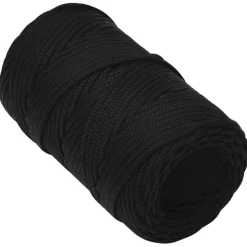 vidaXL Werktouw 2 mm 250 m polyester zwart