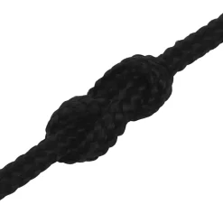 vidaXL Werktouw 2 mm 250 m polyester zwart