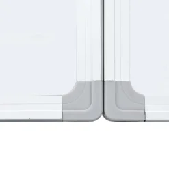 vidaXL Whiteboard magnetisch inklapbaar 120x80x1,7 cm aluminium