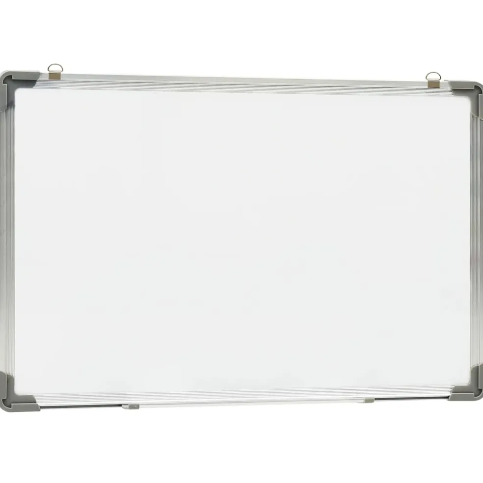 vidaXL Whiteboard magnetisch 50x35 cm staal wit