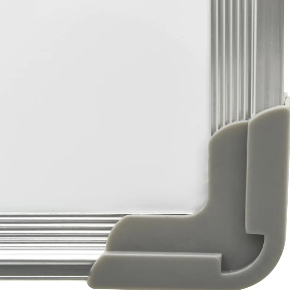 vidaXL Whiteboard magnetisch 50x35 cm staal wit