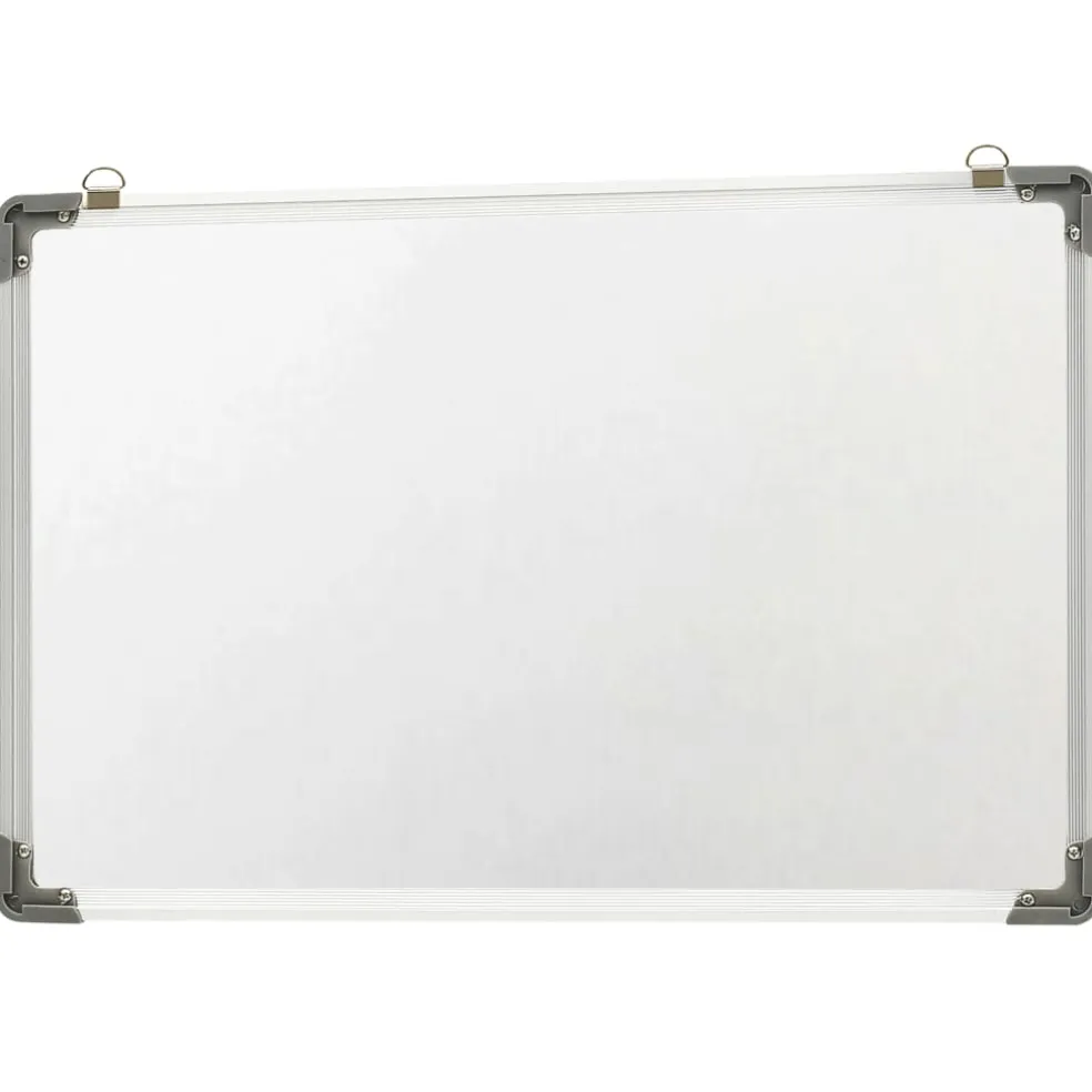 vidaXL Whiteboard magnetisch 50x35 cm staal wit
