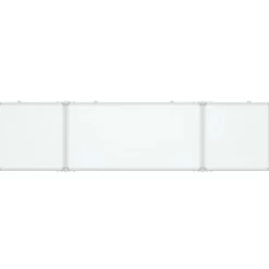 vidaXL Whiteboard magnetisch inklapbaar 160x40x1,7 cm aluminium