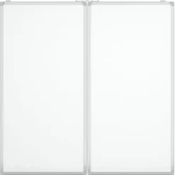 vidaXL Whiteboard magnetisch inklapbaar 80x80x1,7 cm aluminium